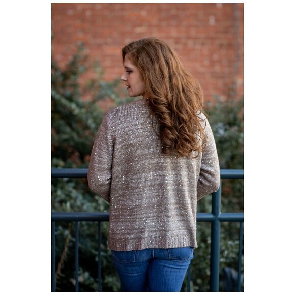 NY Collection Woman Cardigan Sweater Sequi… - Picture 3 of 7